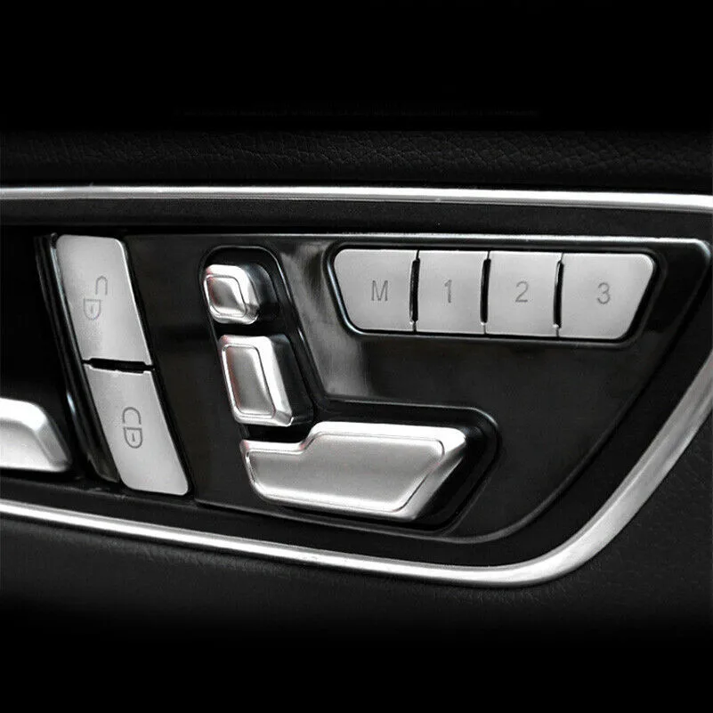 

1 комплект, Автомобильный Дверной замок, крышка кнопки сиденья для Mercedes Benz A B E Class GLA GLK ML GL, новый и высококачественный