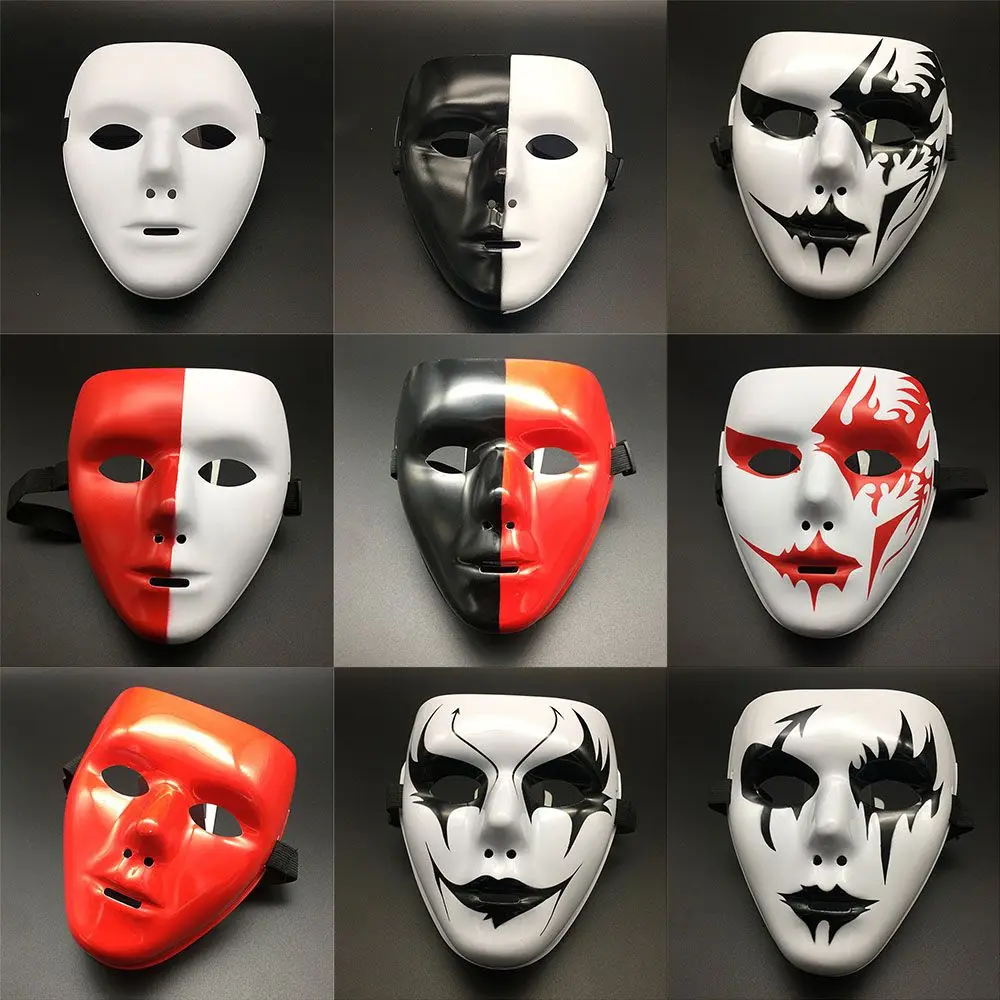 Новинка Реквизит для Хэллоуина Маскарадная маска на все лицо белая уличная