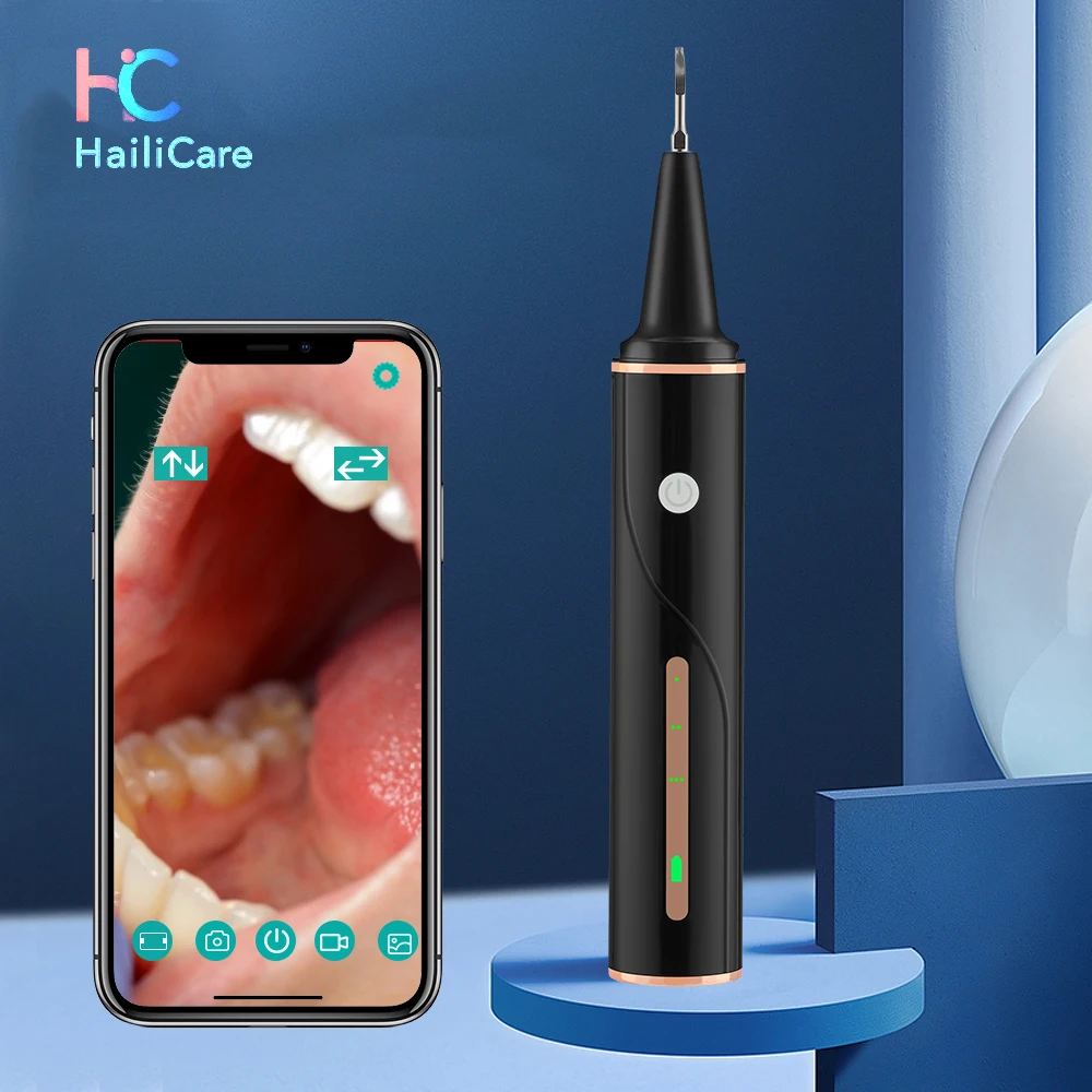 

Visual Ultrasonic Dental Calculus Scaler Oral Tooth Tartar Remover Plaque Stains Cleaner Removal Teeth Clean With LED HD Camera