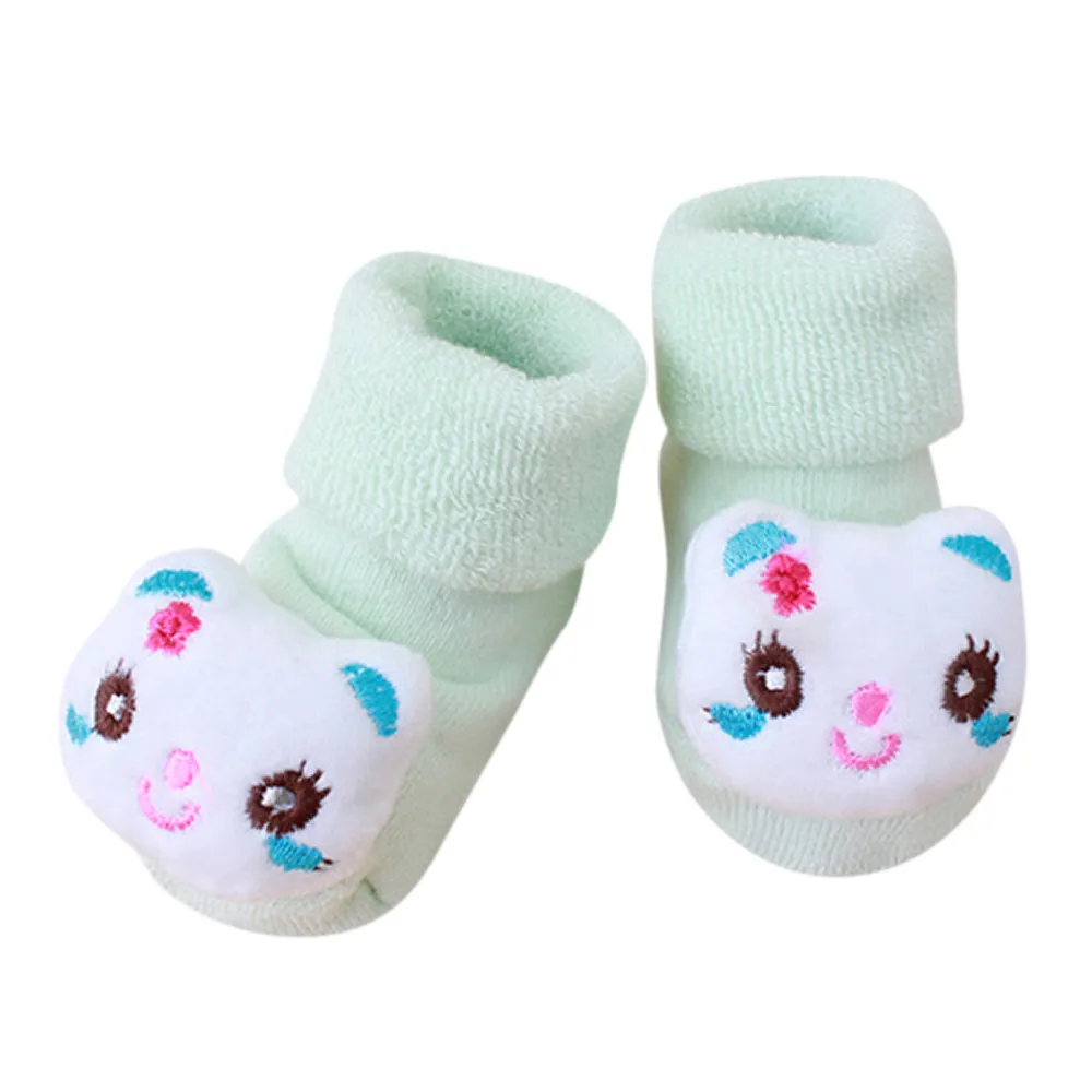 Sokcs/Детские носки с милым рисунком для новорожденных calcetines Детские Нескользящие