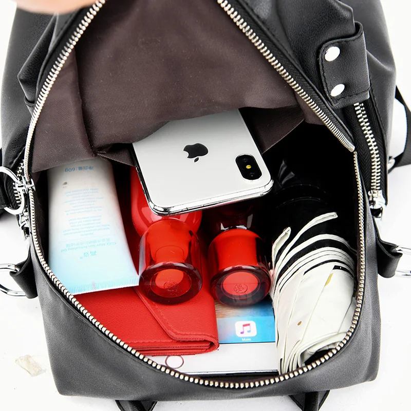 Женские рюкзаки из искусственной кожи модный качественный Многофункциональный