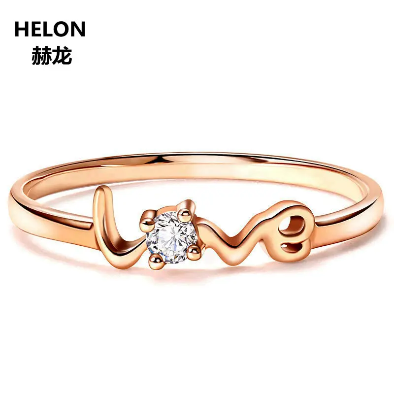 Женское Обручальное кольцо из розового золота 100% пробы с натуральными