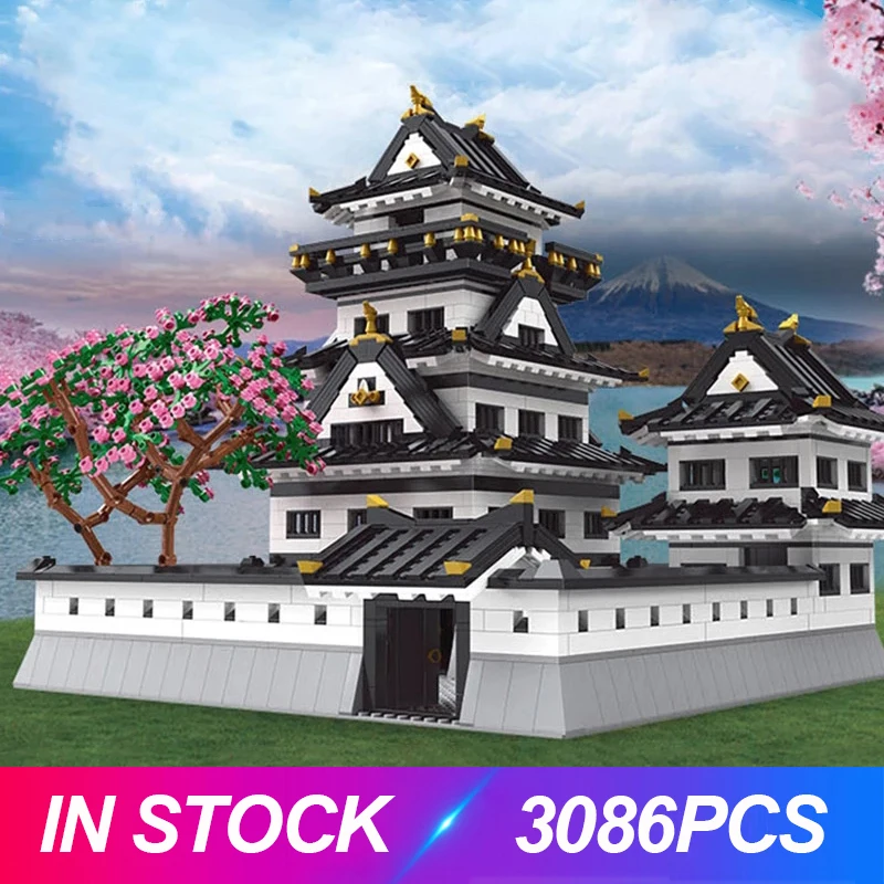 

MOULD KING 22006 MOC Architecture Streetview Building Block The Himeji Castle Model Assembly Bricks Kids DIY Toys Birthday Gift