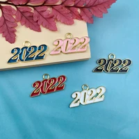jeque 10pcs enamel charms letter 2022 mixed color pendants charm jewelry making diy handmade fashion friends craft gifts