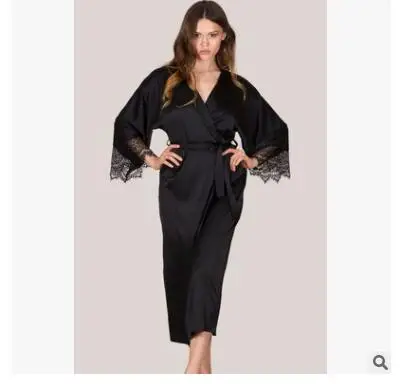 Модное сексуальное пижамное платье нижнее белье с халат кружевная ночная