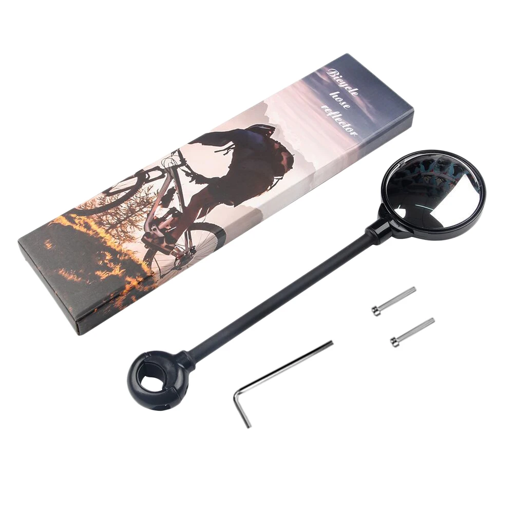

1/2pcs Bar End Bike Mirror Bike Rear View Mirror 360 Adjustable Rotate Mirror Wide Angle Rear View for Mountain Road Bike
