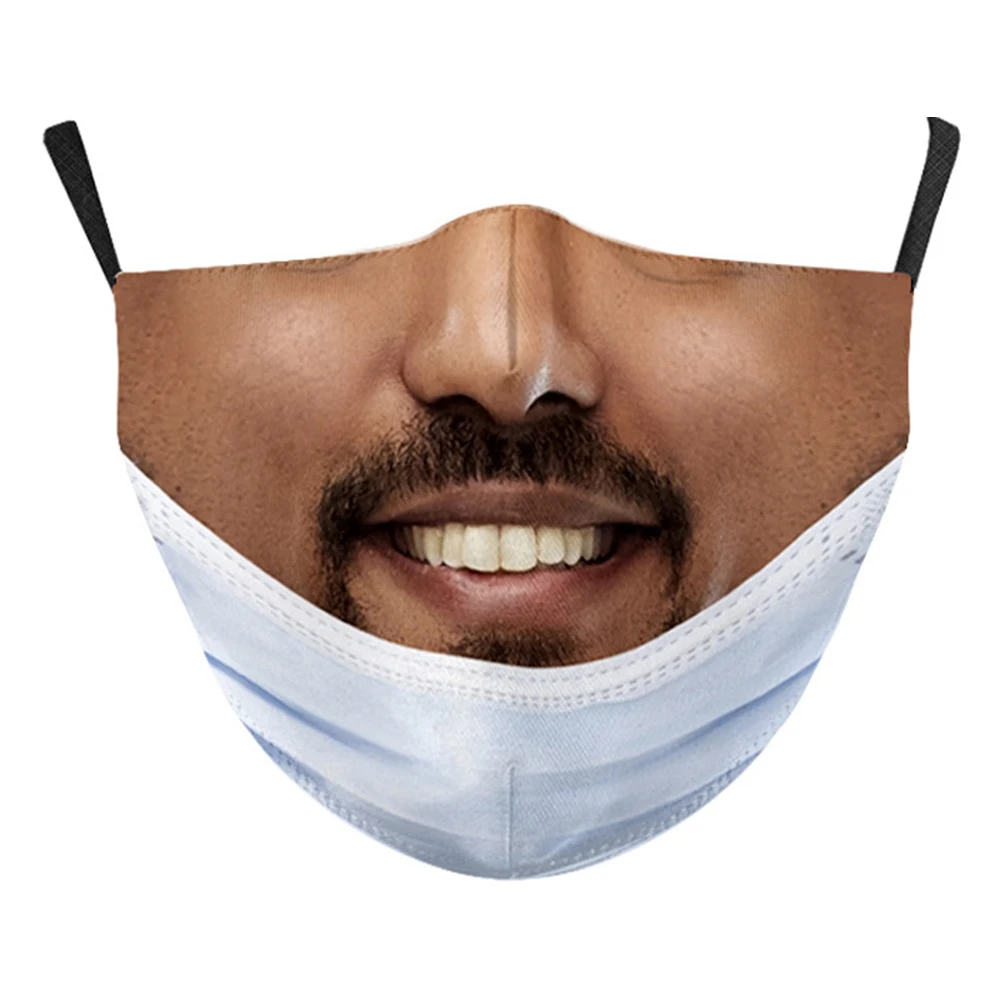 Модные забавные уход за кожей лица рот маски маска подарок Пародия Забавные