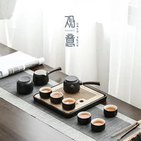 black tea set handle porcelain charms ceramic teapot and cup set portable gift set tetera porcelana teaware sets bg50ts