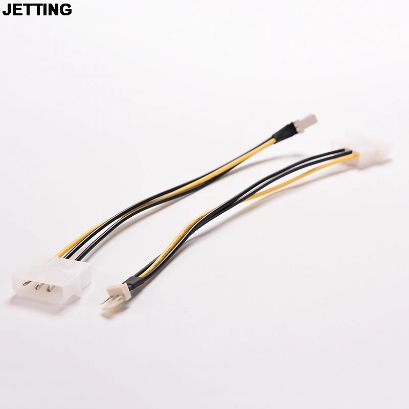 

JETTING 2PCS 4 Pin IDE to 3 Pin Computer CPU/Case Fan Power Connector Cable Adapter 20cm Drop Shipping
