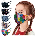 5 шт., детская красочная маска с изображением динозавра, планеты, самолета, гумми, медведя, собачьей лапы, ледяной шелк, для защиты от пыли и дымки, маска