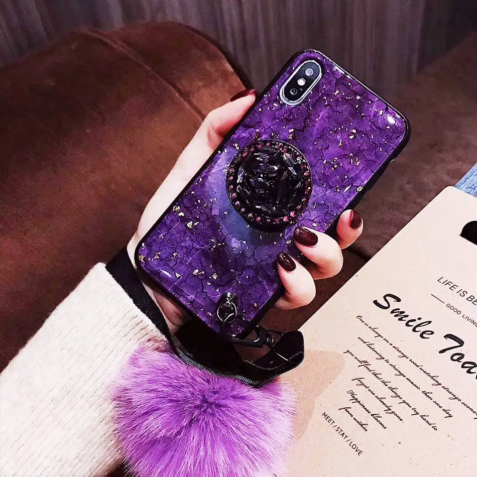 15C Роскошный блестящий чехол для iPhone 11 Pro Max 7 XR, чехол, твердый силиконовый мраморный чехол для iPhone XR XS Max 6 6s 8 Plus Caes Cover - Цвет: 15C