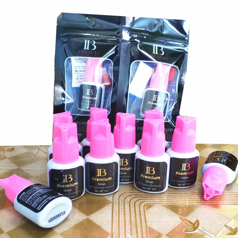 5ml IB Premium Glue For Eyelash Extension Drying time 5-7s Lasting 3 weeks Pink cap False lash glue Beauty Makeup Tools Shop | Красота и
