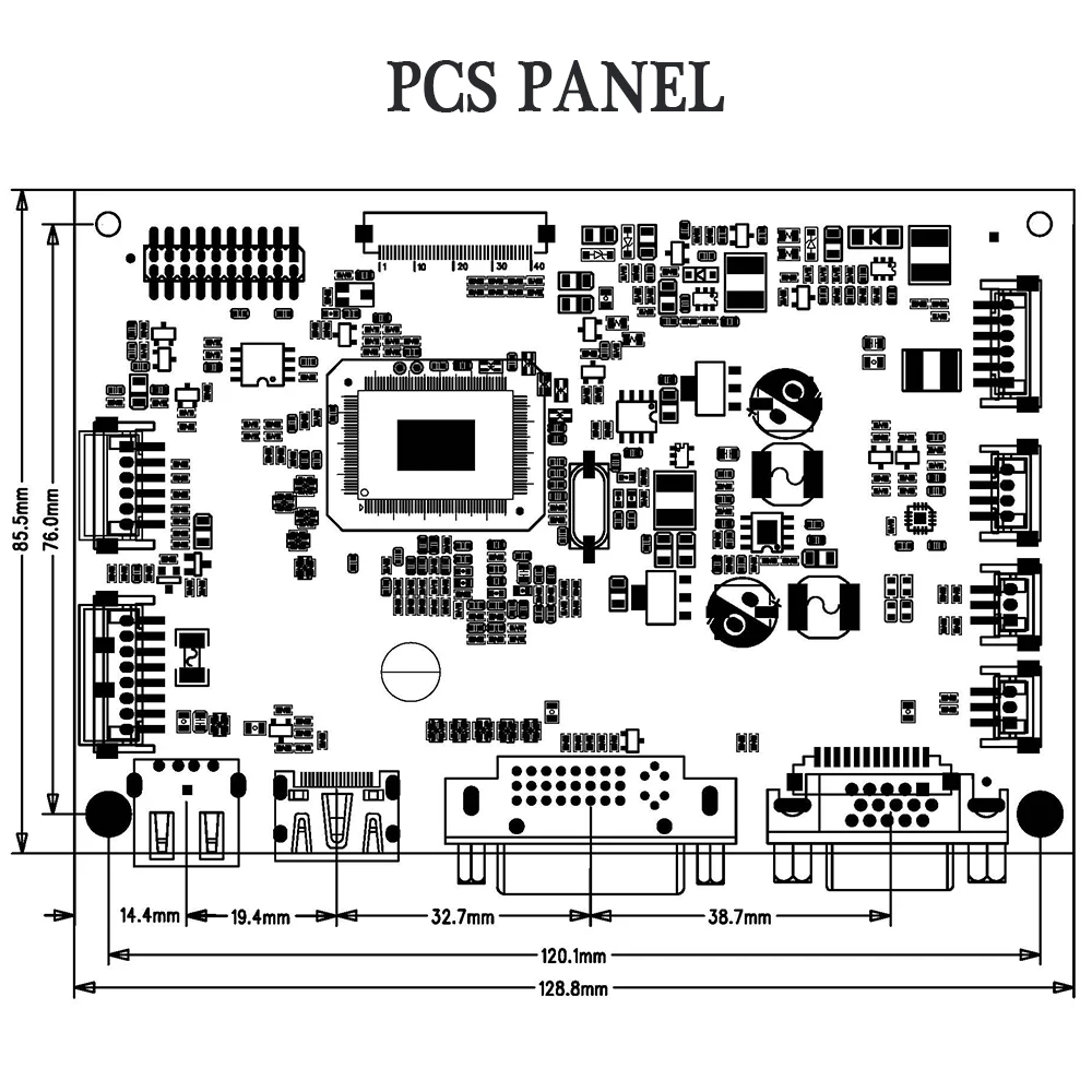 

10.1 Inch HD TFT LCD Module with PCB Panel Electronic Display Equipments General LCD Monitors For PC Door Phone Dashcam
