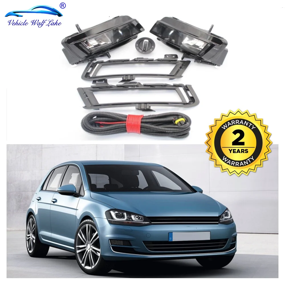 2 шт. противотуманная фара для VW Golf 7 A7 MK7 2013 2014 2015 2016 2017 спереди Галогенные