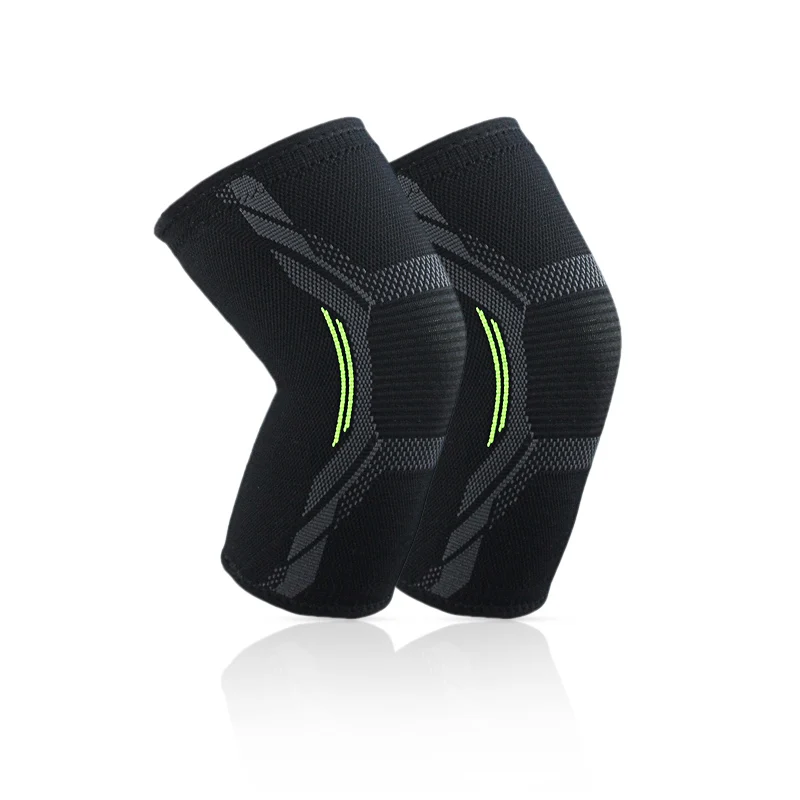 

2pcs Sports Knee Brace Elastic Compression Non-slip Fitness Running Cycling Knee Pad LDF668