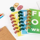 50 шт., пластиковые кольцевые переплетники в виде грибов