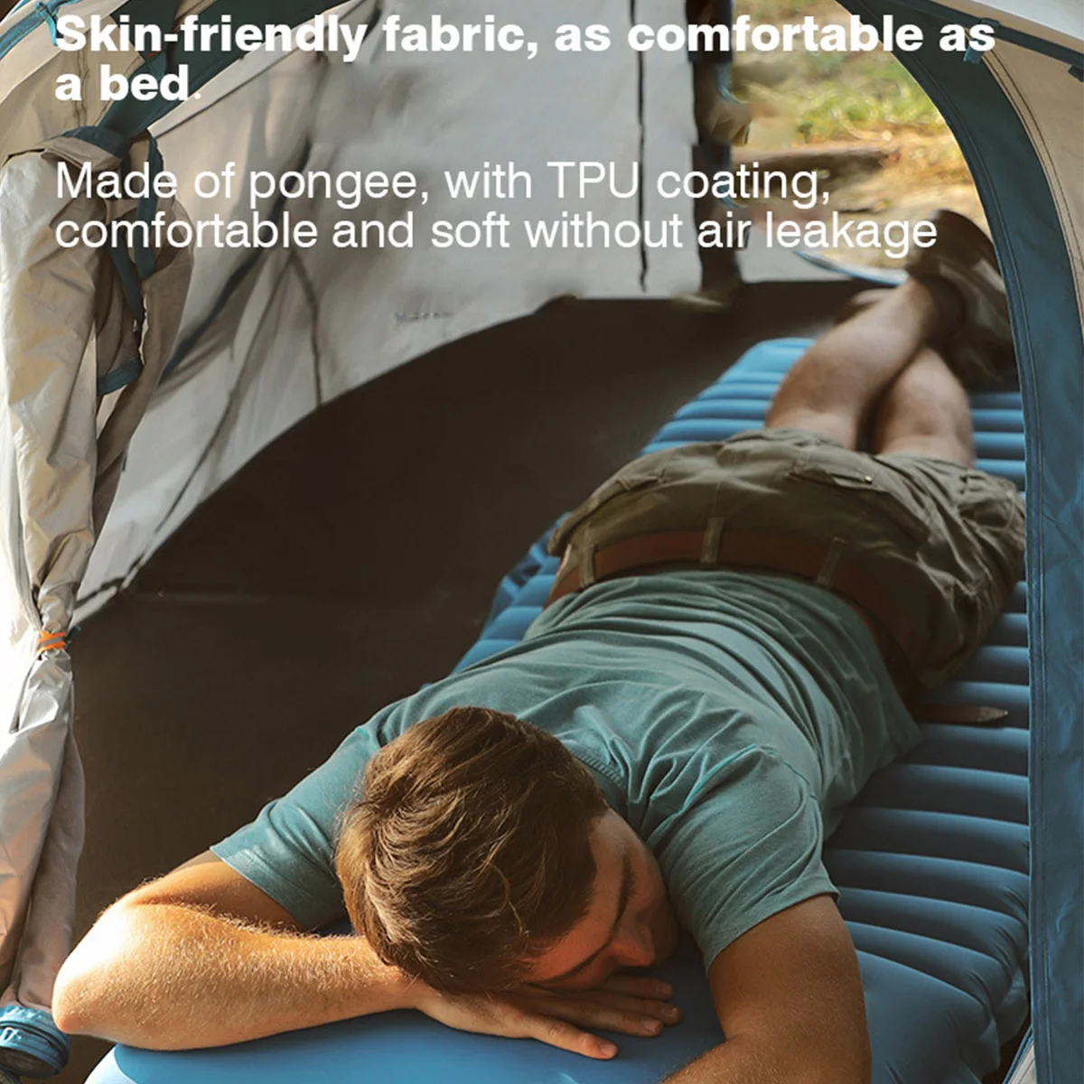 

Outdoor Camping Air Cushion Ultra Light Automatic Inflatable Portable Foldable TPU Sleeping Mat with Pillow Beach Tent Picnic