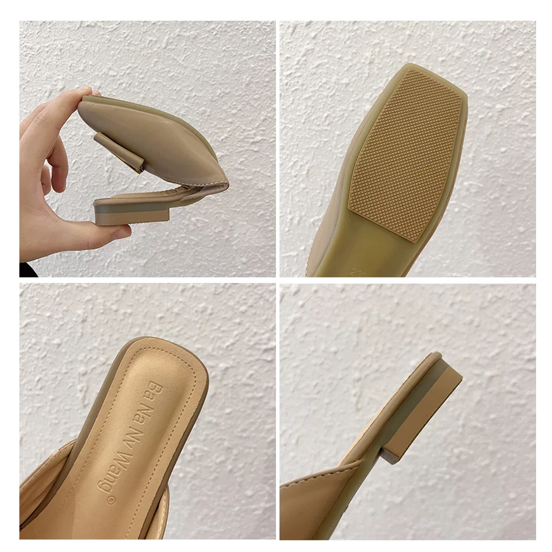 

Women Slippers For Women Slippers Fashion Metal decoration Shoes Flat Shoes For Women Slippers High heels 2021 Summer New