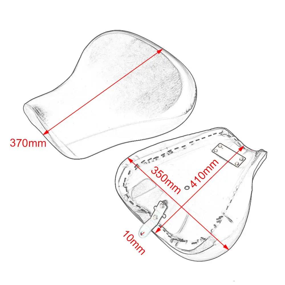 Черное переднее сиденье для водителя Соло Sportster 883 1200 72 48 1983-2003 |