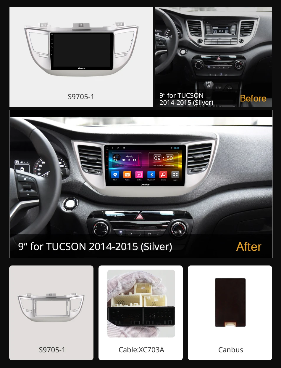 Ownice k3 k5 k6 4G LTE 360 панорамная DSP SPDIF Автомагнитола DVD плеер для Hyundai TUCSON 2014 2015 Android 9 0 Octa