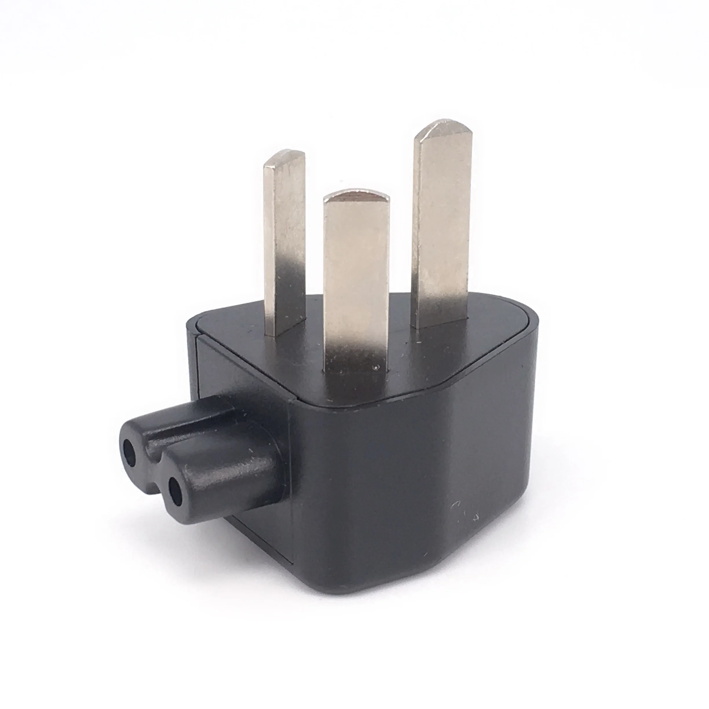 Адаптер переменного тока IEC 320 C7 в EU/US/UK/AU а подключение C8 2 зубца угол 90 переходник