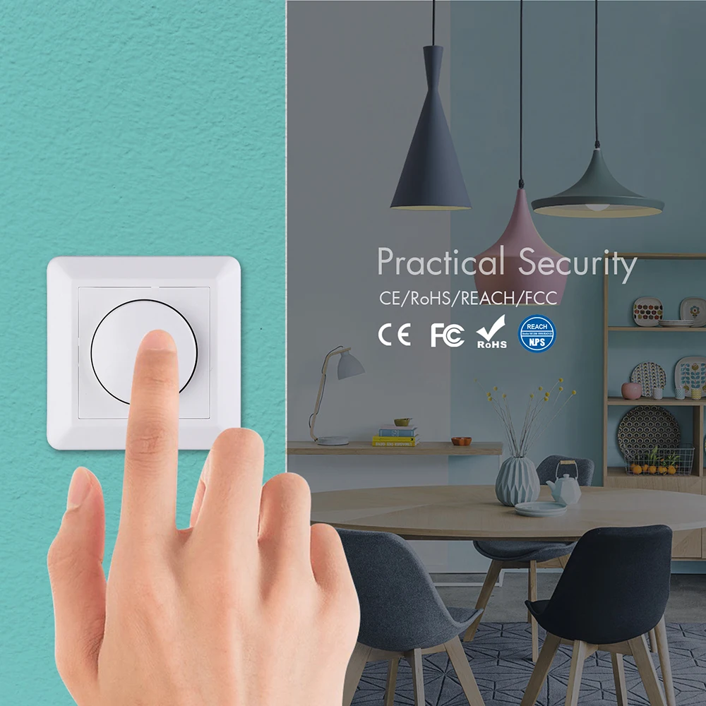 Настенный светодиодный диммер переключатель включения/выключения регулируемый