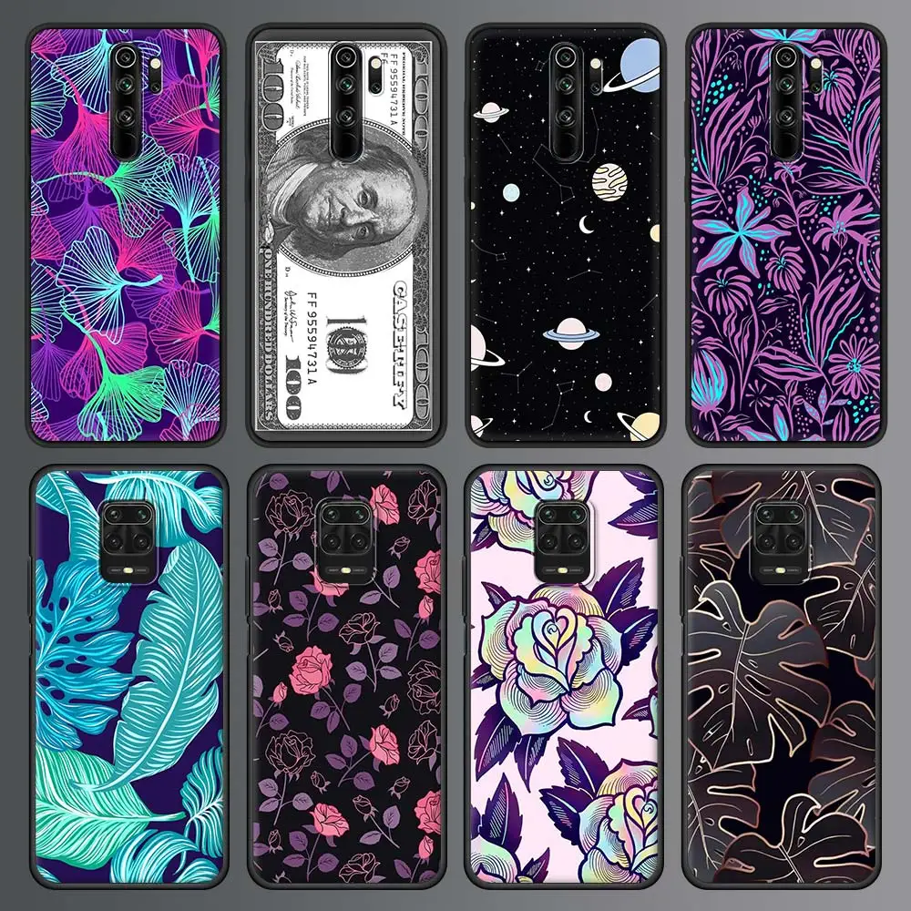 

Phone Case for Xiaomi Redmi Note 9S 8 Pro 9 10 8T 7 9C 9A 7A 8A K40 Pro Soft Silicone TPU Back Cover Aesthetic black line art