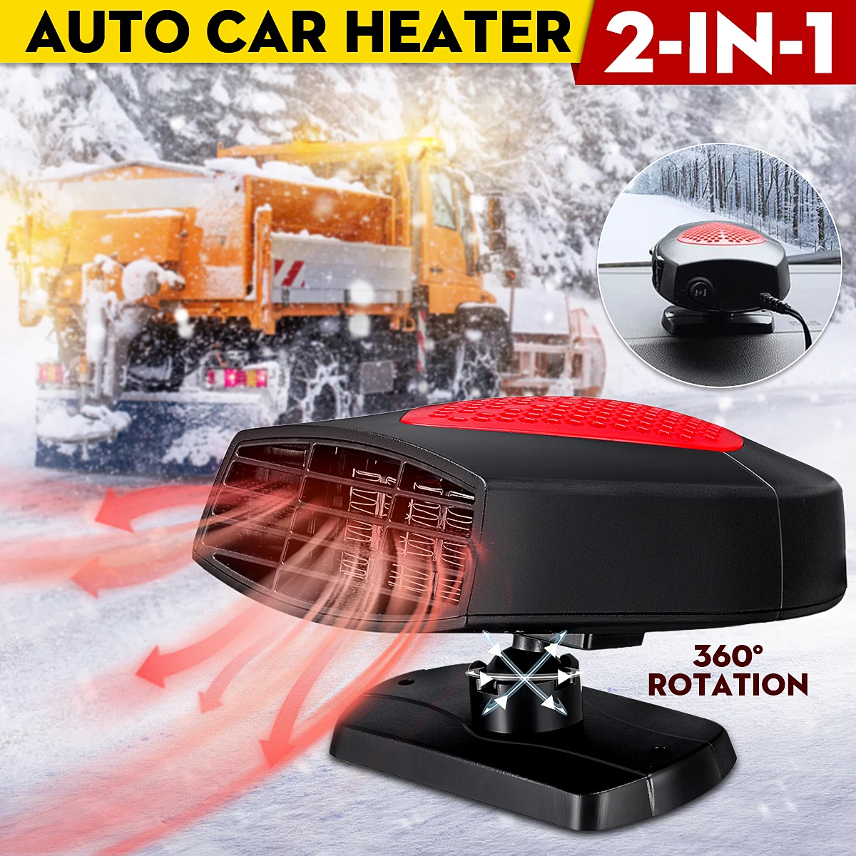 Fan Defrost Defogger Heating Machine For Rv Motorhome Trailer Trucks Boats