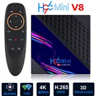 ТВ-приставка H96 Mini V8 RK3328, Android 10,0, 1080P, 4K, 3D, Wi-Fi, 2,4G
