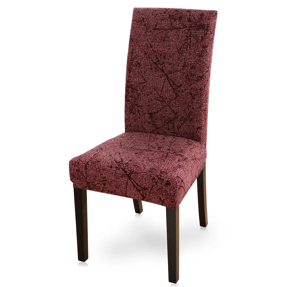 3 Black Flower Printed Chair Cover Big Elastic Kitchen Slipcover Removable Anti-dirty Seat Cover for Banquet Hotel Wedding Decos - Цвет: 3