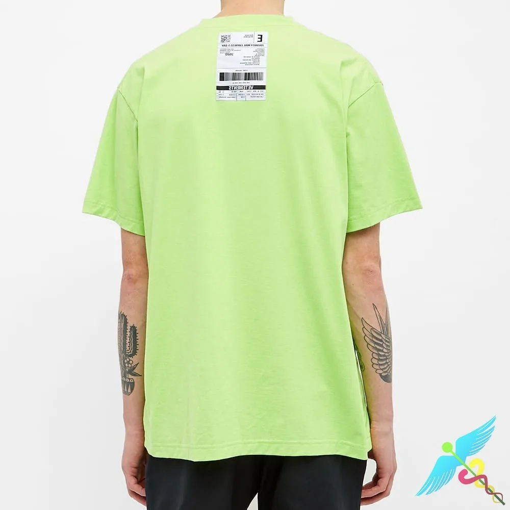 

Fashion VETEMENTS T-shirt Casual Cotton T Shirts Men Women Tag VTM Garderobe Strip Vetements Top Tees Harajuku Streetwear