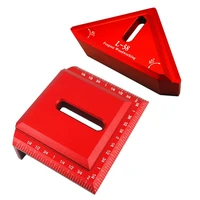 2021 new scribe mark line gauge ruler square layout miter 45 90 degree measuring tool