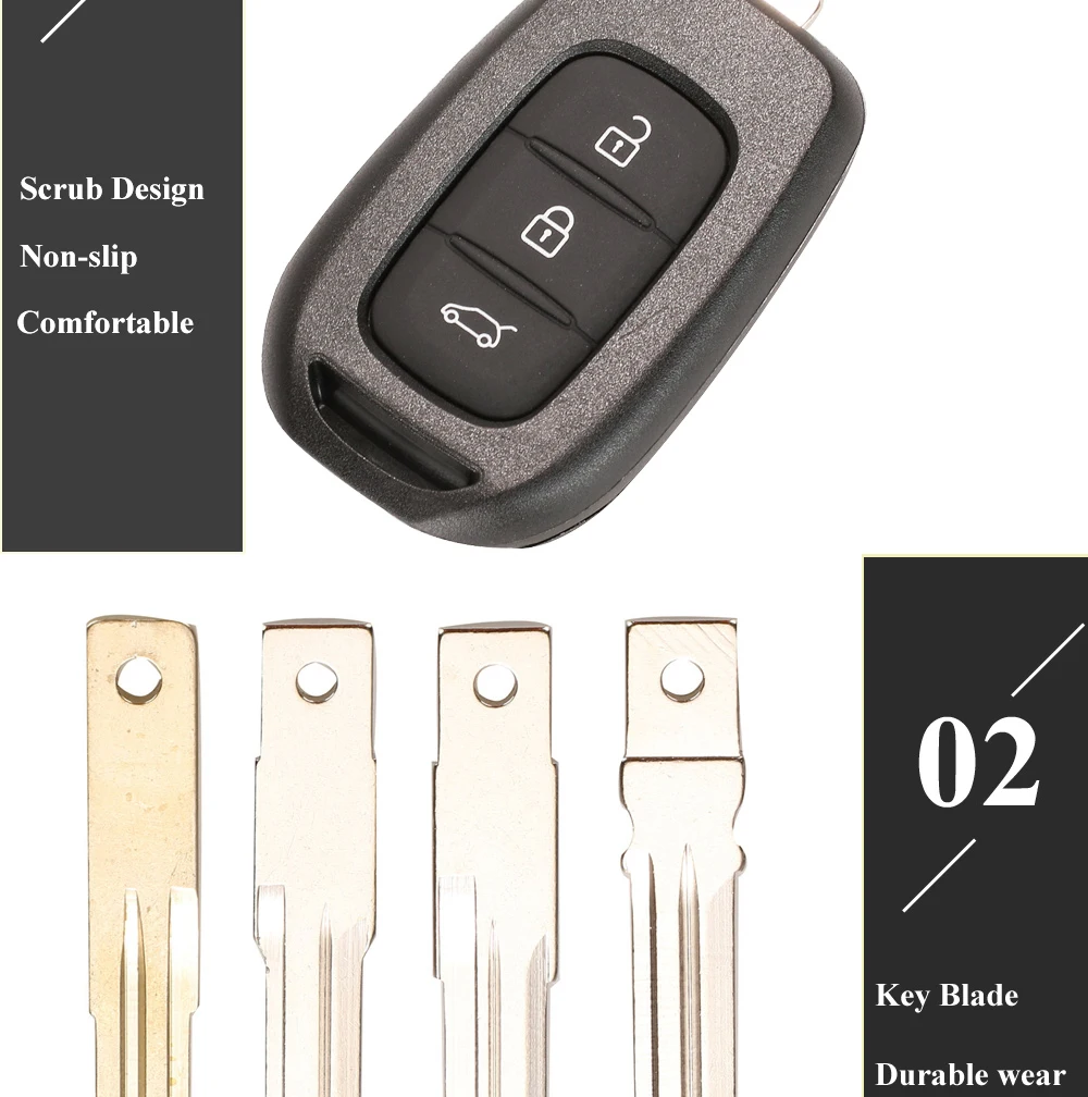 Jingyuqin Автомобильный Дистанционный ключ с чипом PCF7961M HITAG AES для Renault Sandero Dacia Logan Lodgy Dokker Duster 433MHz VAC102 HU136te