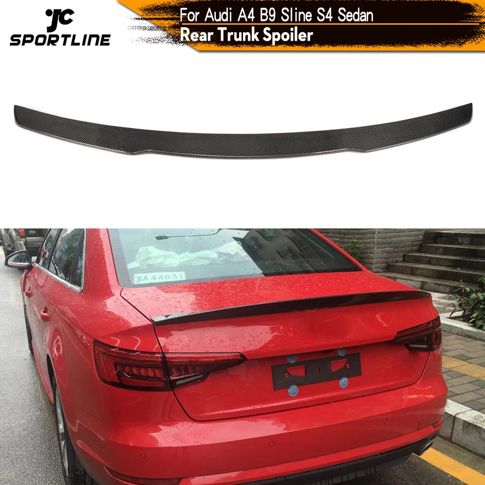 Спойлер из углеродного волокна для Audi A4 S4 Sedan 2017 2018 | Автомобили и мотоциклы