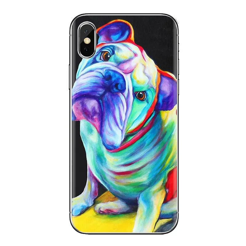 For Samsung Galaxy A3 A5 A7 A9 A8 Star A6 Plus 2018 2015 2016 2017 Soft Transparent Cases Covers Polynesian english bulldog dog |