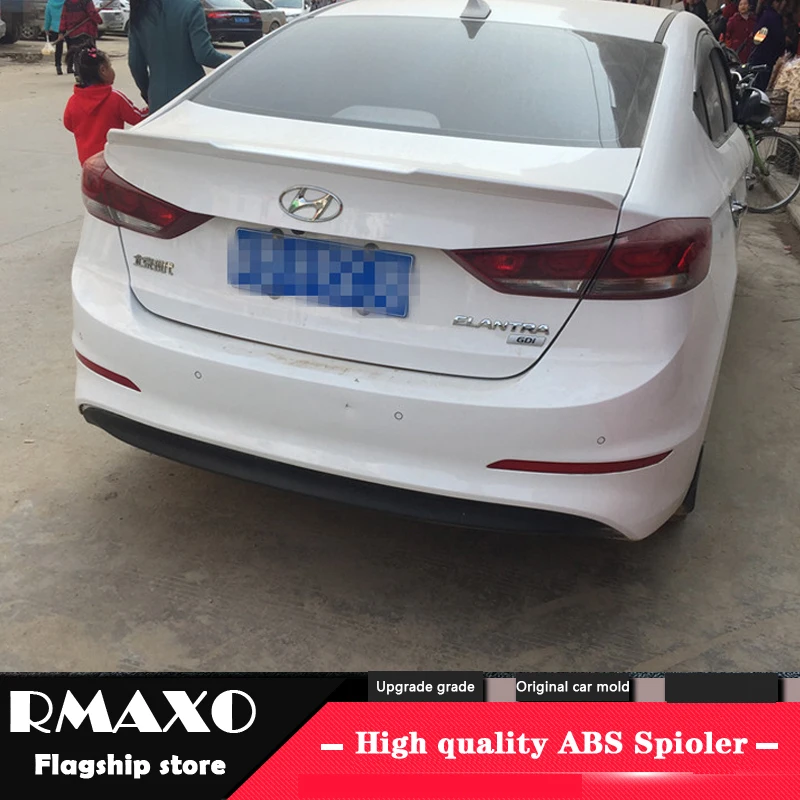 Спойлер для Hyundai Elantra 2017 высококачественный задний спойлер из АБС пластика