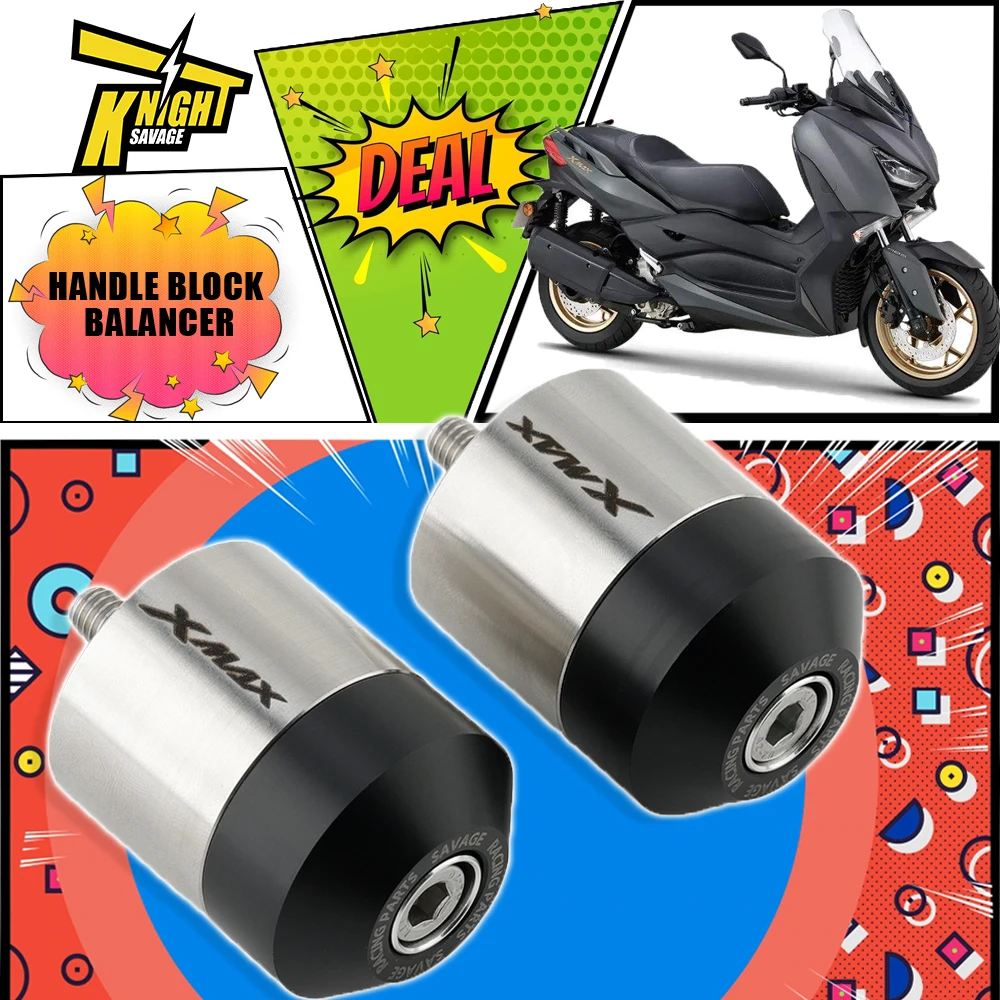 

Motorcycle Handlebar Bar End Plug Balancer Caps Handle Weight Anti Vibration Silder Parts Grips Accessories For YAMAHA XMAX 300