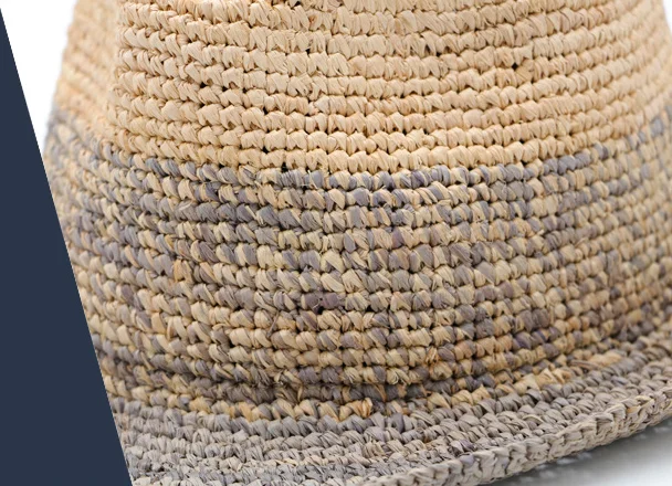 

202006-shi handmade raffia grass Color blend weave leisure jazz lady fedoras cap men women panama outdoor hat