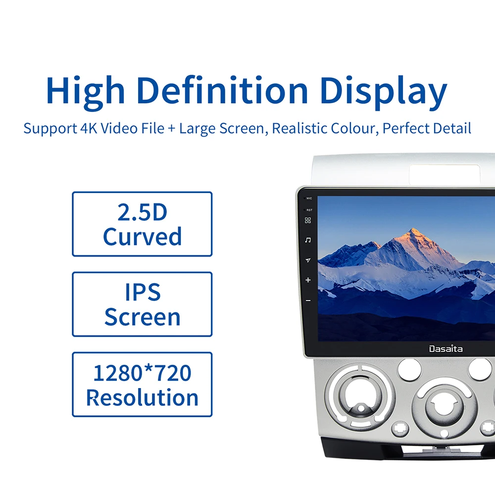 Dasaita 9&quot HD Screen Car Android 10.0 Navigation for Mazda BT50 Ford Ranger Everest 2006 2007 2008 2009 2010 2011 Autoradio |
