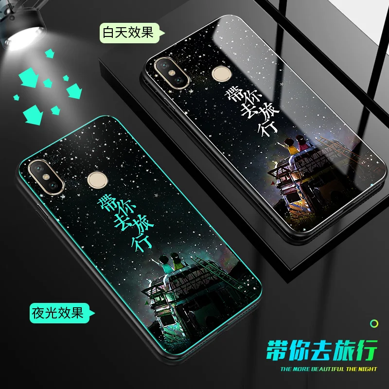 4 SemgCeKen Lu mi nous закаленное стекло чехол для Xiaomi mi 5x6x8 se lite 8se mi 8 mi x 2 2s 3 note 3 mi x2 mi x3 Роскошный чехол для телефона - Цвет: 4