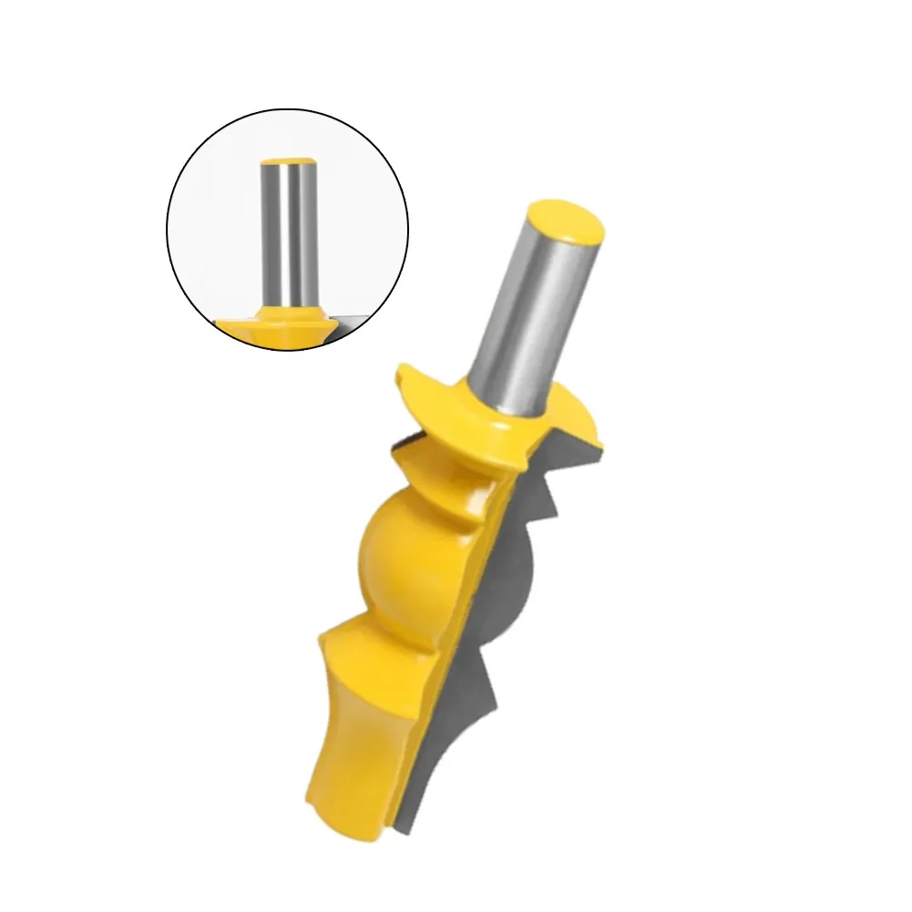 

1PC 12mm Shank Reversible Crown Molding Router Bit Set Line Door Tenon Cutter For Woodworking Tools Tenon Cutter