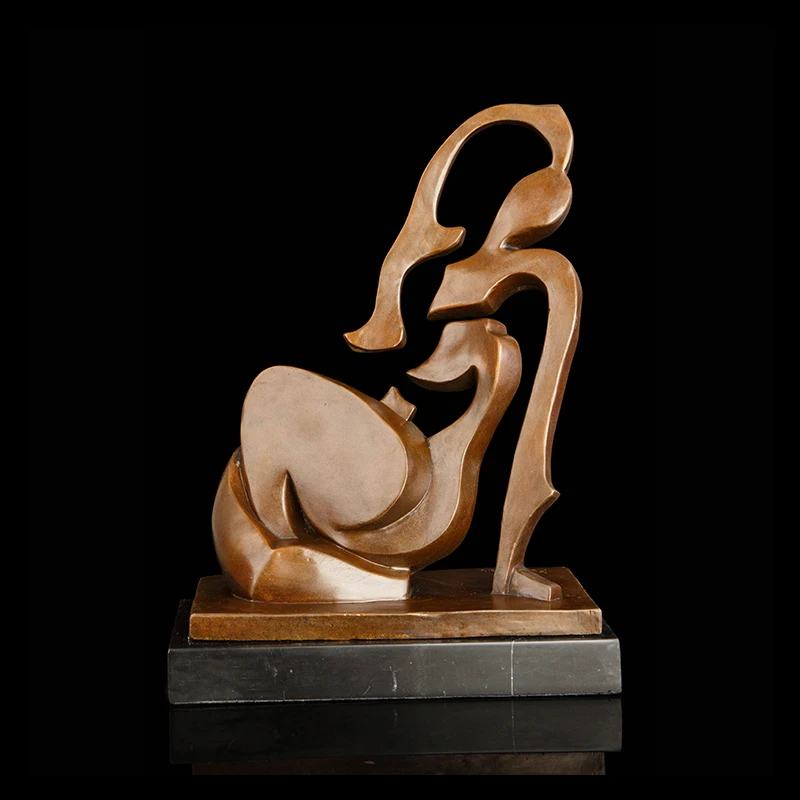 ArtsHom DS-496 статуя абстрактная скульптура винтажное искусство Бронзовая статуэтка