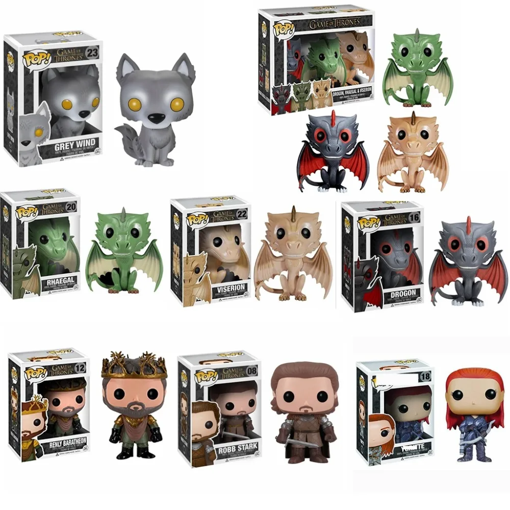 FUNKO POP Новая Игра престолов Джон Сноу Дейенерис серый ветер Ренли YGRITTE Робб Старк