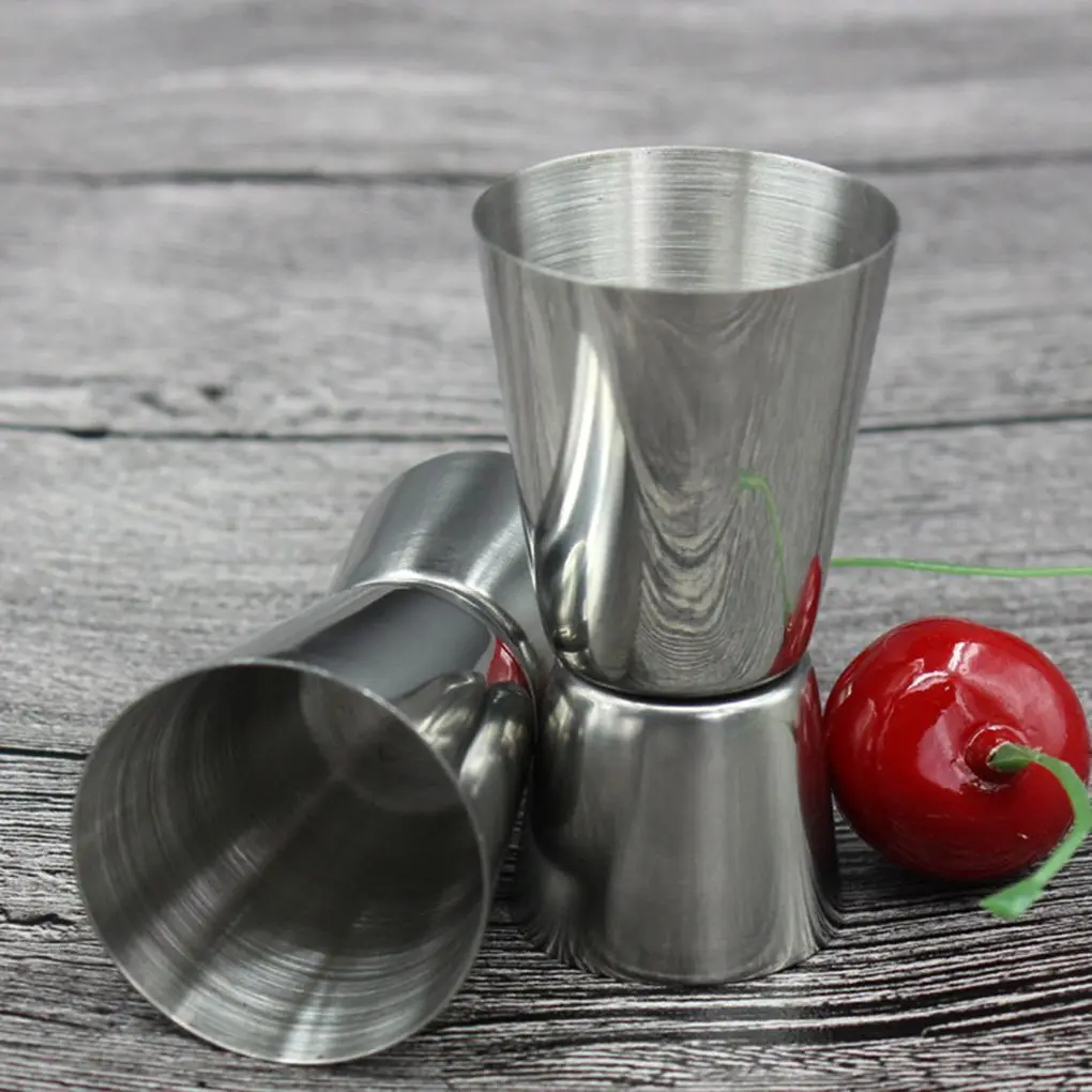 

25/50ML Double Sided Cocktail Liquor Stainless Steel Measuring Cup Bartender Drink Mixer Jigger Shot Bar Measure