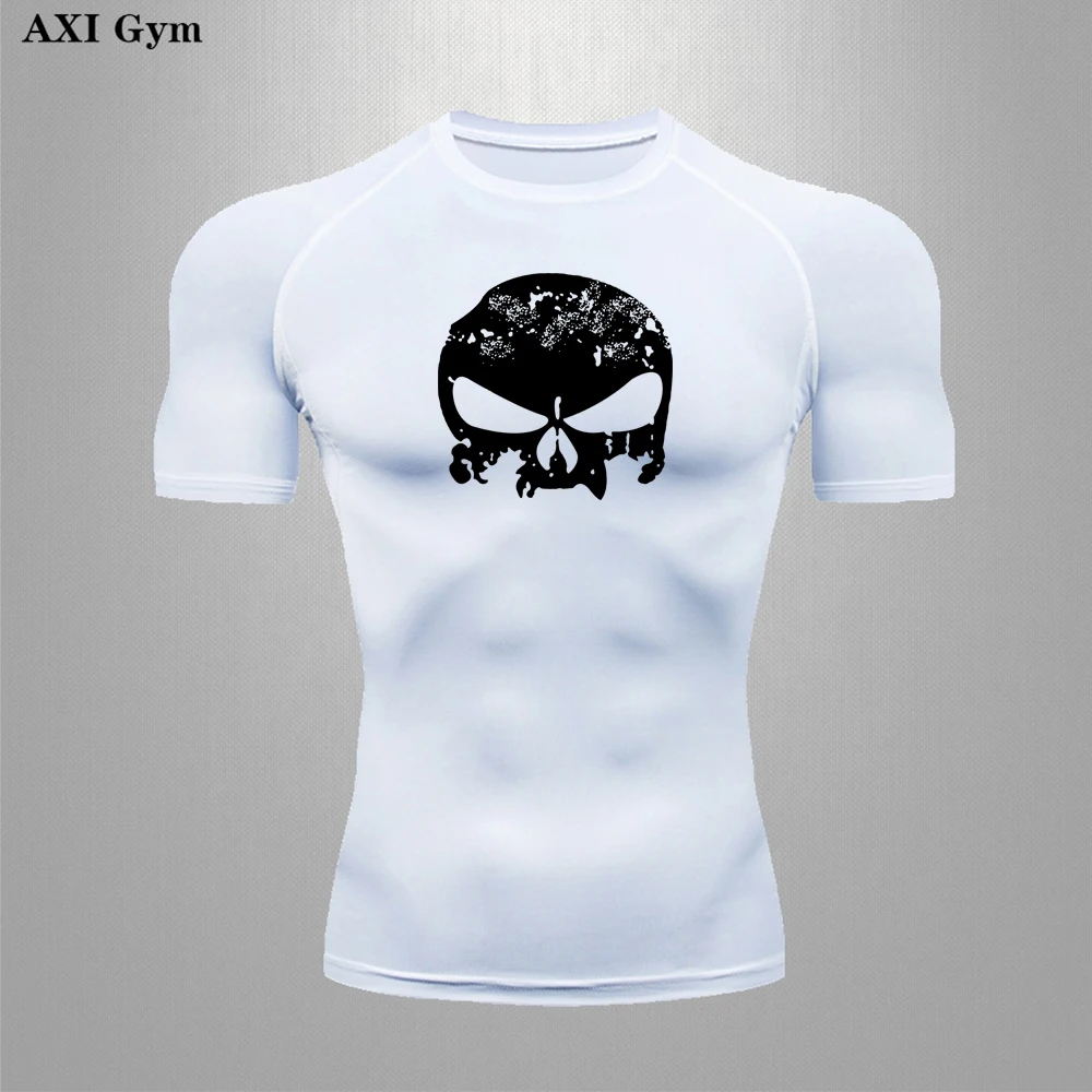 

Mens Gym MMA Bodybuilding Fitness Clothes Boxing Sanda Training Compression Quick Drying Clothes Jogging Football Sports T Shirt
