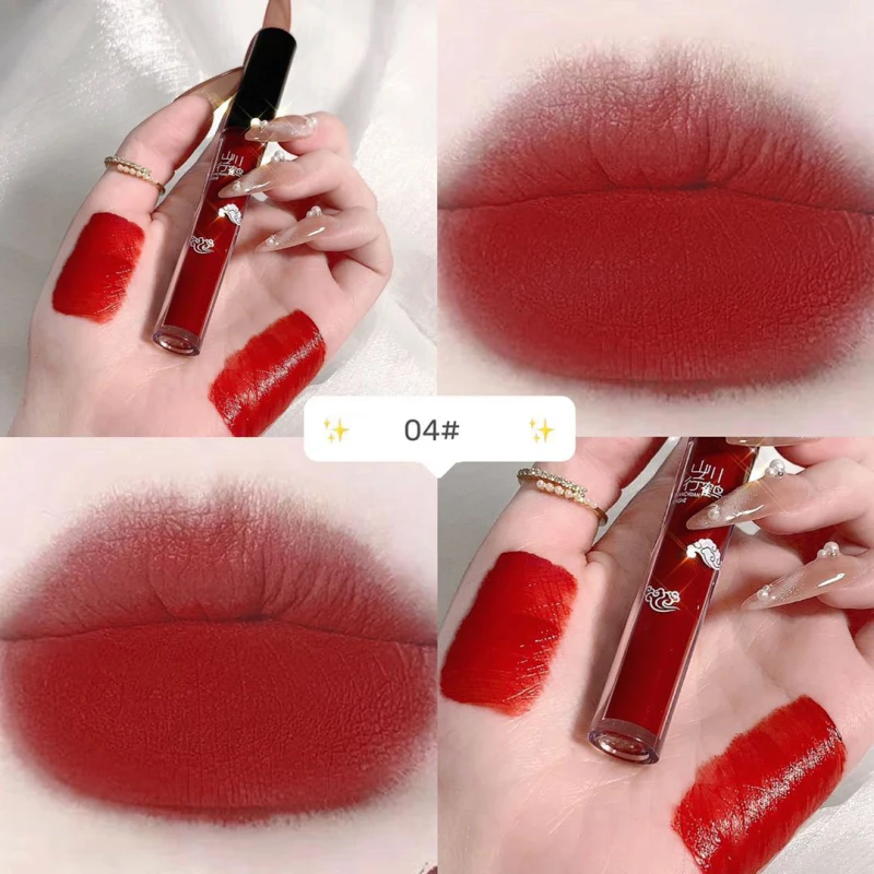 Набор матовых бархатных водостойких помад 5 шт./компл. стойкий тинт для губ