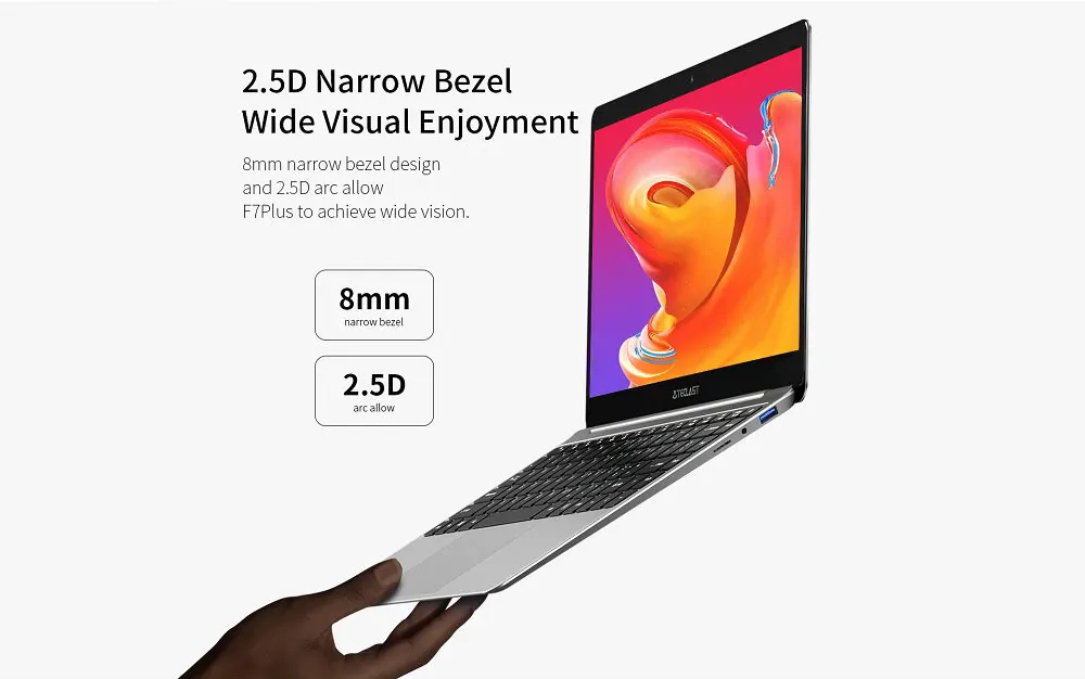 Teclast F7 Plus ноутбук 14,0 'Windows 10 Домашняя версия Intel Gemini Lake N4100 четырехъядерный 1,1 ГГц 8 Гб ОЗУ 256 ГБ SSD HDMI Ноутбуки