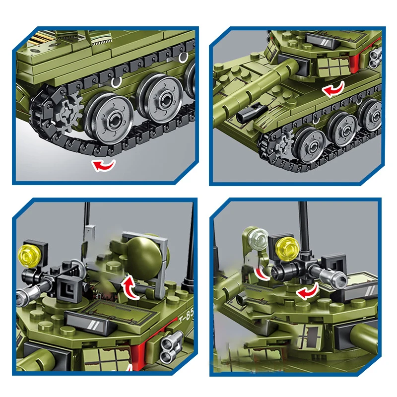 SEMBO 324 шт. военные наборы основной боевой танк Второй мировой войны строительные