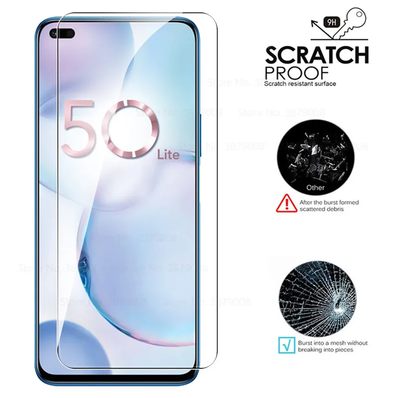 3pcs protective glass for honor 50 lite phone tempered glass for honor 50lite xonor honer 50 light screen protector safety films free global shipping