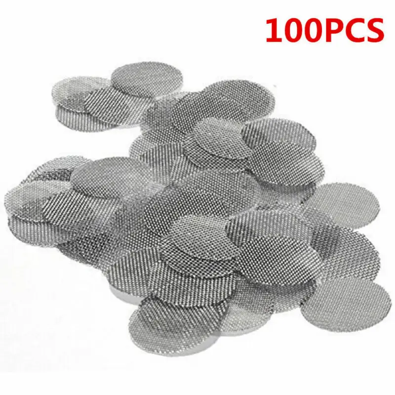 100Pcs Multifunctional Hookah Water Pipe Stainless Steel Tobacco Smoking Accessorie Metal Filters Smoke Screen Gauze |